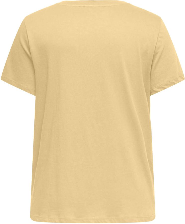 ONLY CARMAKOMA T-shirt geel - Foto 2