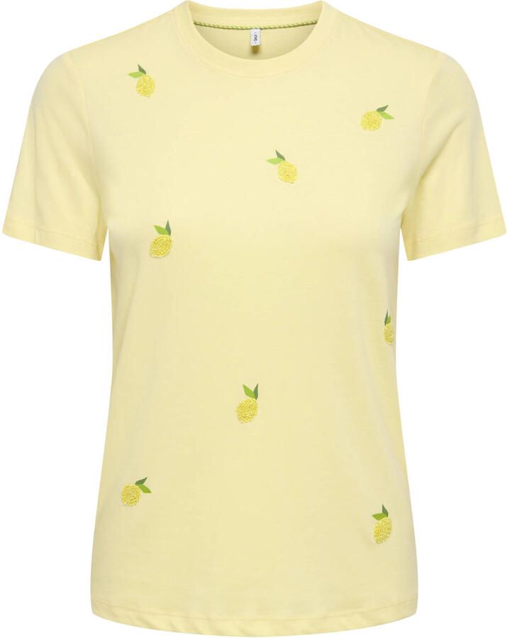 ONLY CARMAKOMA T-shirt geel