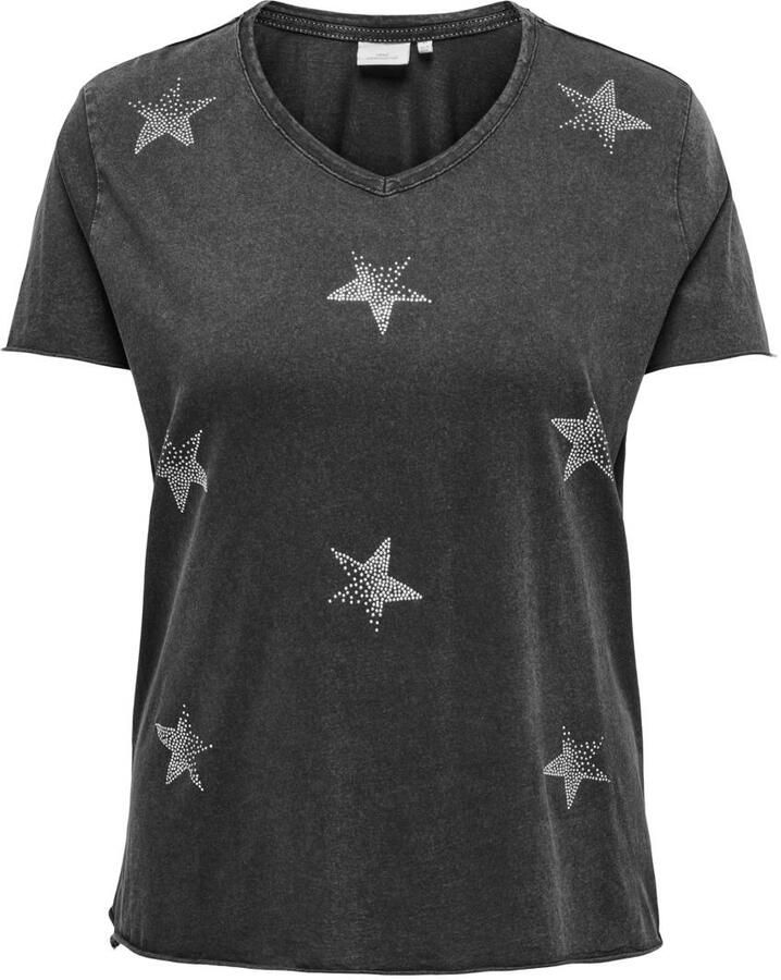 ONLY CARMAKOMA T-shirt grijs - Foto 1