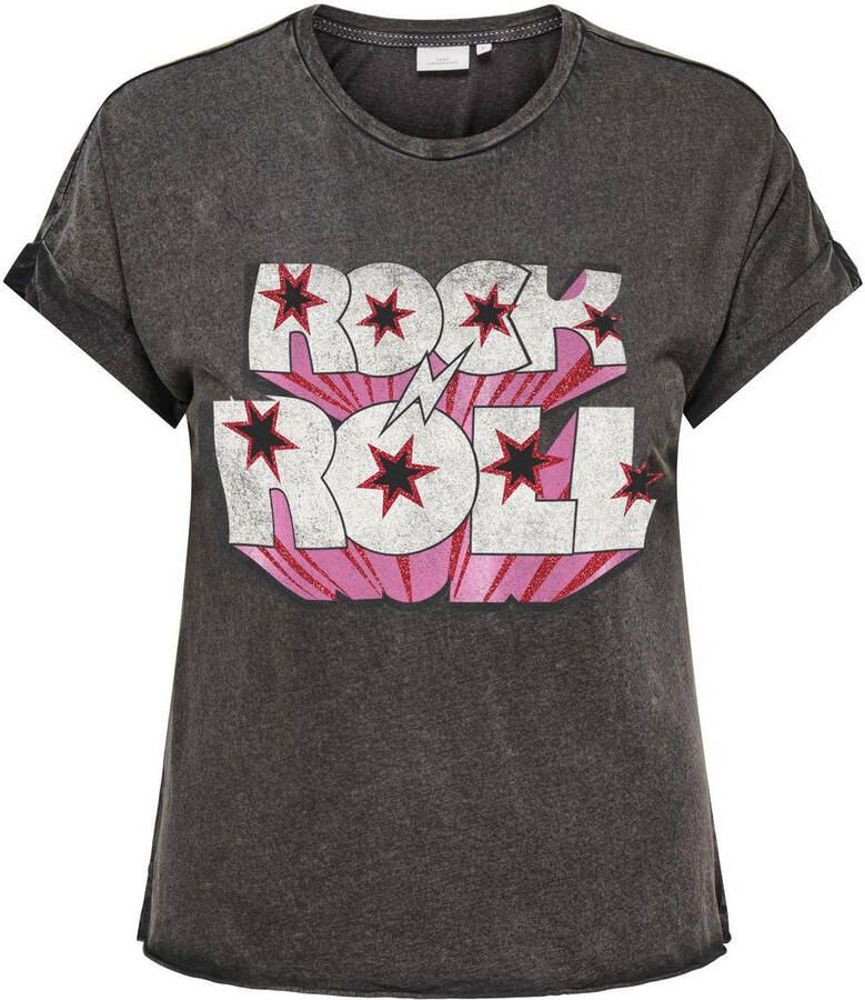 ONLY CARMAKOMA T-shirt grijs