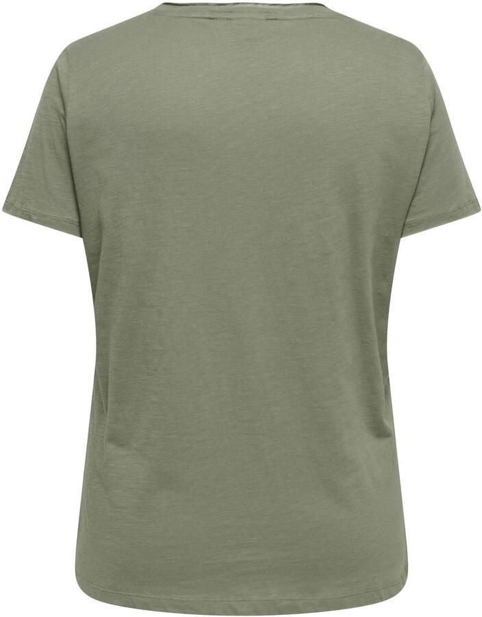 ONLY CARMAKOMA T-shirt met print Plus Size groen - Foto 2