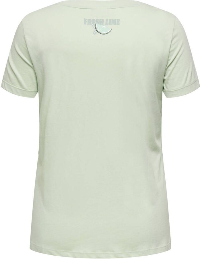 ONLY CARMAKOMA T-shirt mintgroen - Foto 2