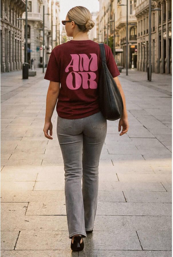 ONLY CARMAKOMA T-shirt Plus Size rood - Foto 3