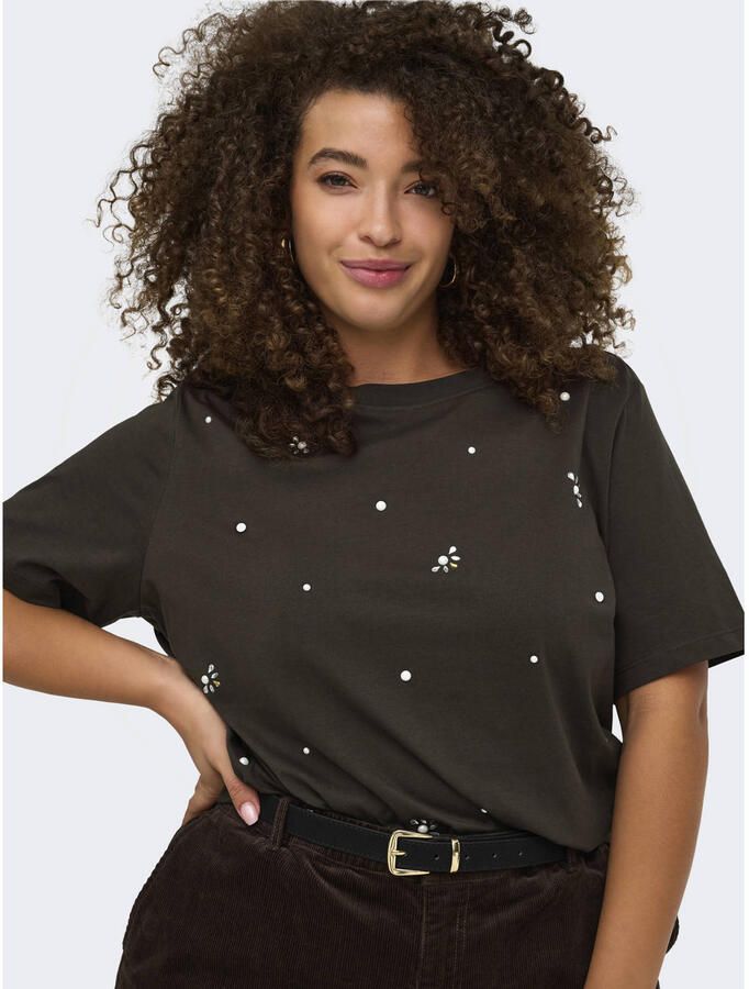 ONLY CARMAKOMA T-shirt Plus Size zwart - Foto 2