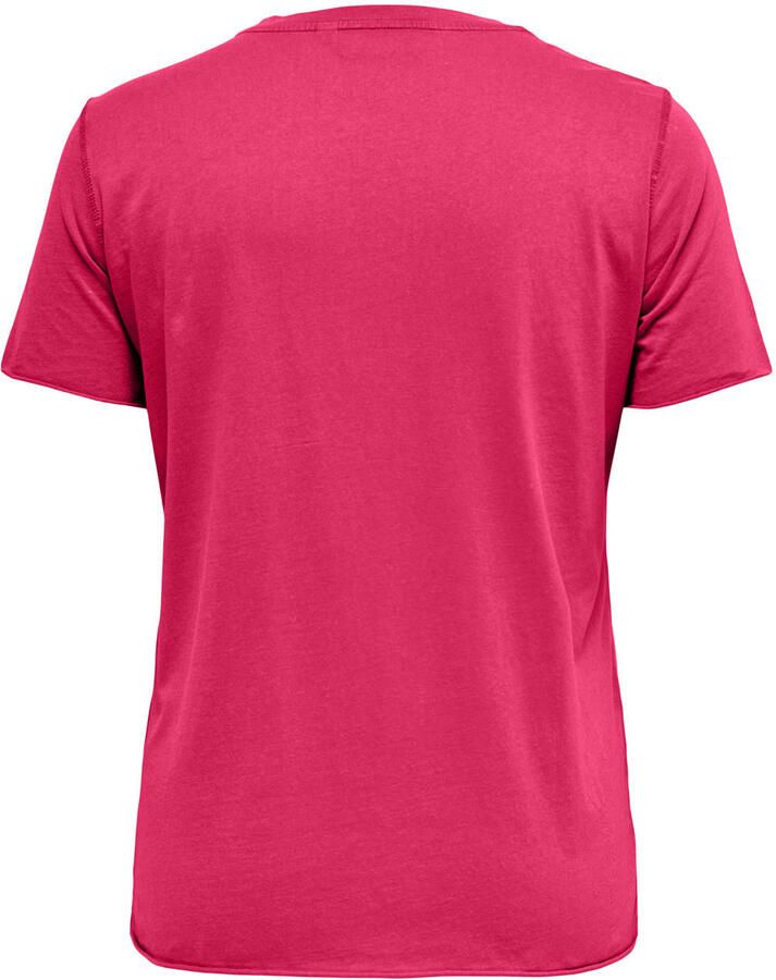 ONLY CARMAKOMA T-shirt roze - Foto 2