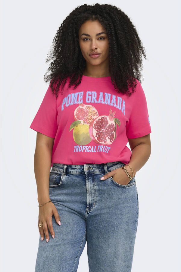 ONLY CARMAKOMA T-shirt roze