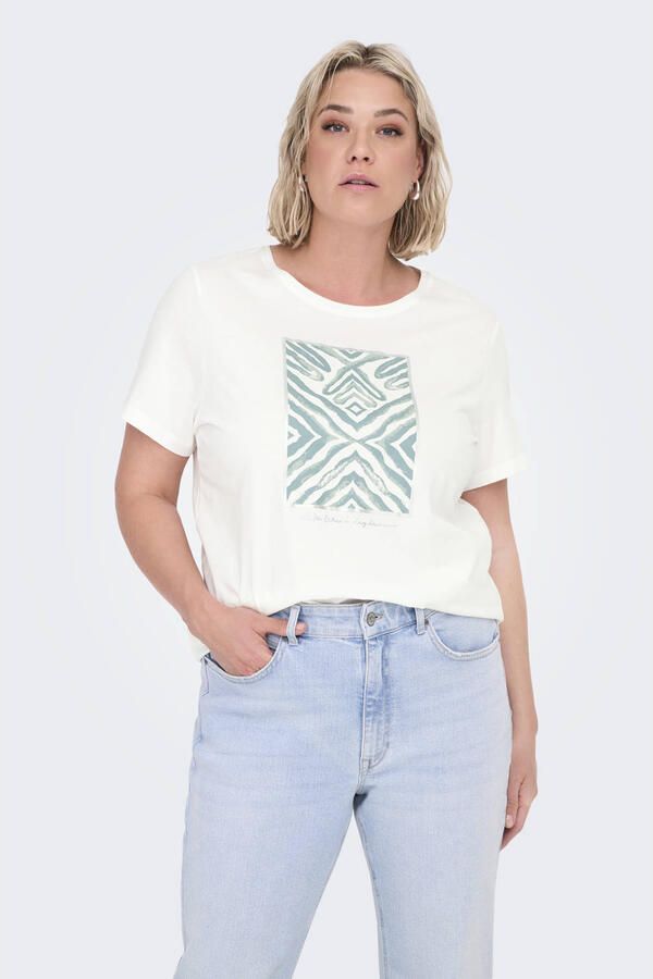 ONLY CARMAKOMA Shirt met korte mouwen CARBOOSTERY LIFE SS REG TEE JRS BS - Foto 3