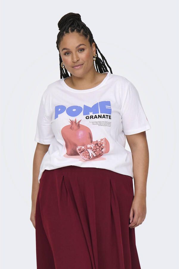 ONLY CARMAKOMA T-shirt wit - Foto 1