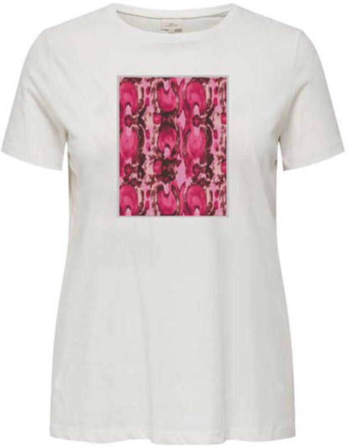 ONLY CARMAKOMA T-shirt wit