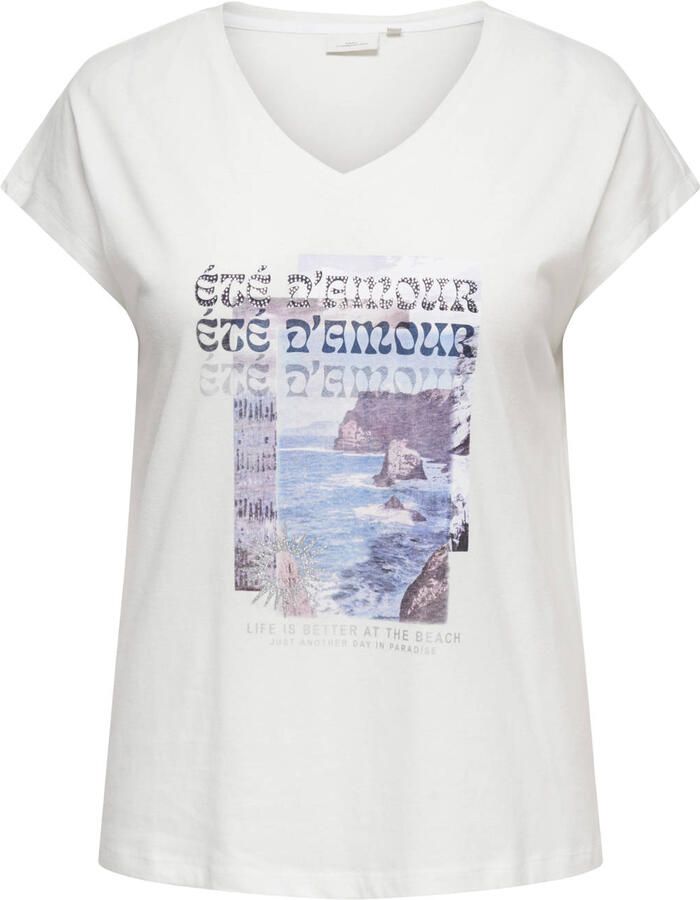 ONLY CARMAKOMA T-shirt wit