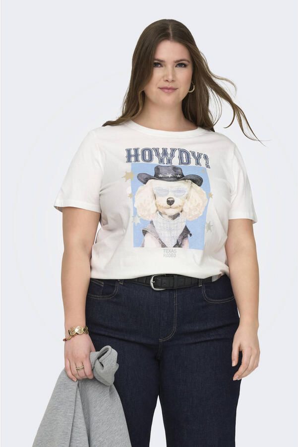 ONLY CARMAKOMA T-shirt wit