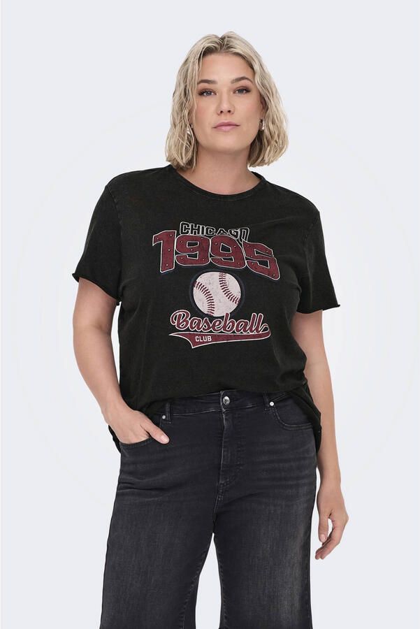 ONLY CARMAKOMA T-shirt zwart