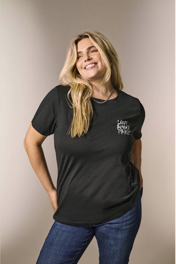 ONLY CARMAKOMA T-shirt zwart - Foto 1