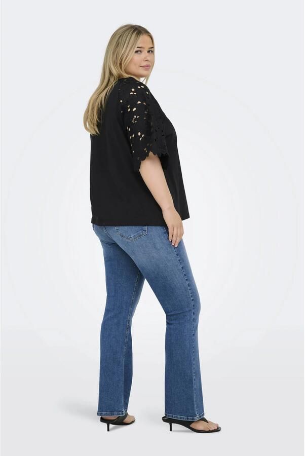 ONLY CARMAKOMA T-shirt zwart - Foto 2
