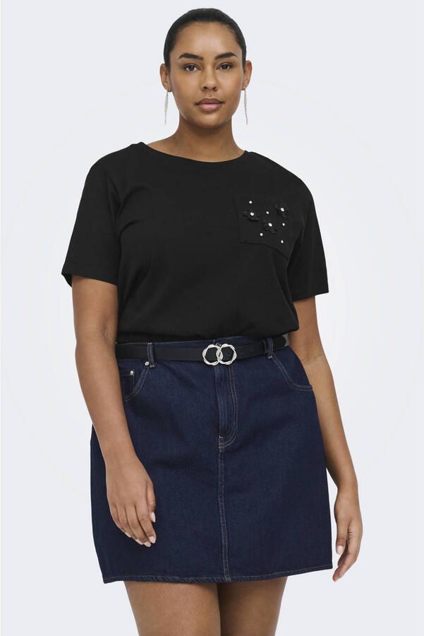 ONLY CARMAKOMA T-shirt zwart