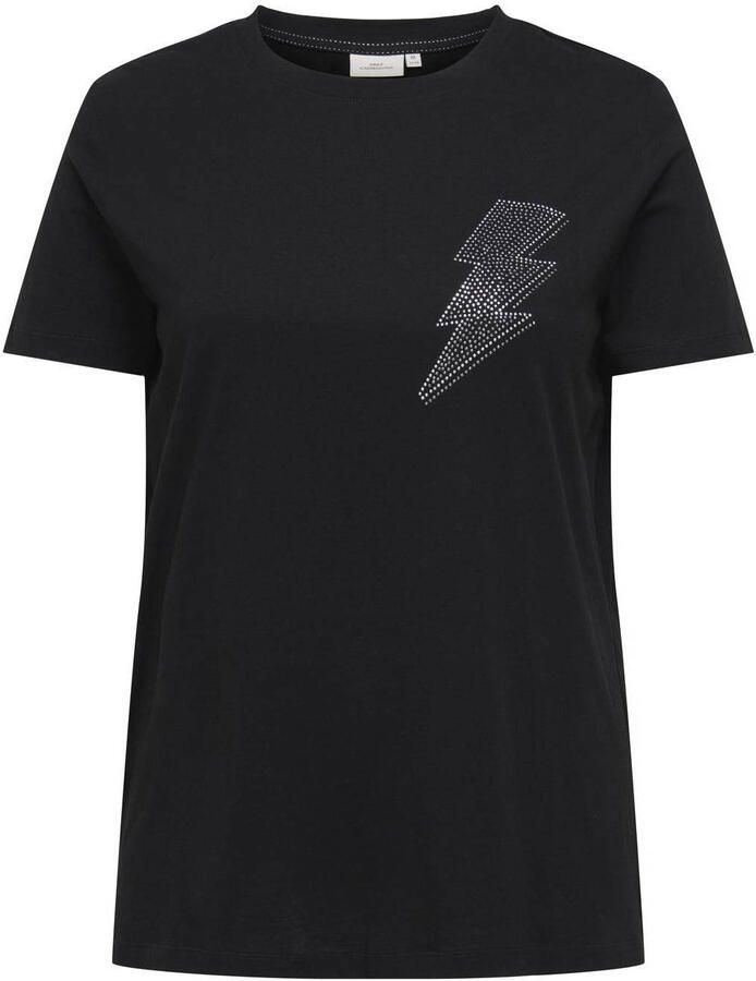ONLY CARMAKOMA T-shirt zwart