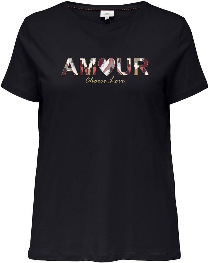 ONLY CARMAKOMA T-shirt zwart