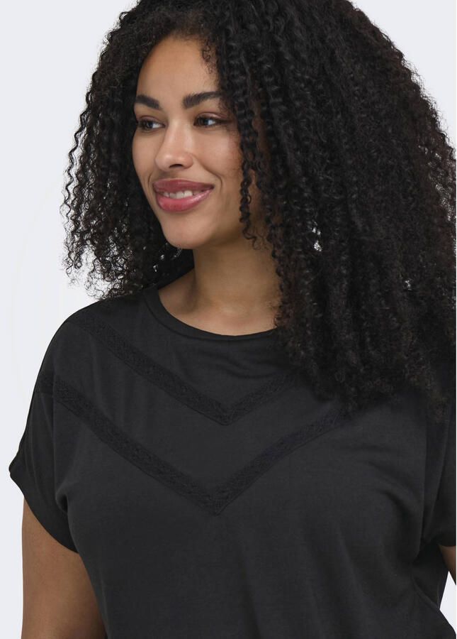 ONLY CARMAKOMA T-shirt zwart - Foto 2