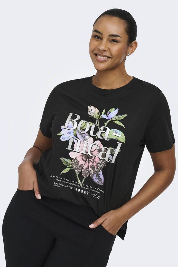 ONLY CARMAKOMA T-shirt zwart - Foto 2