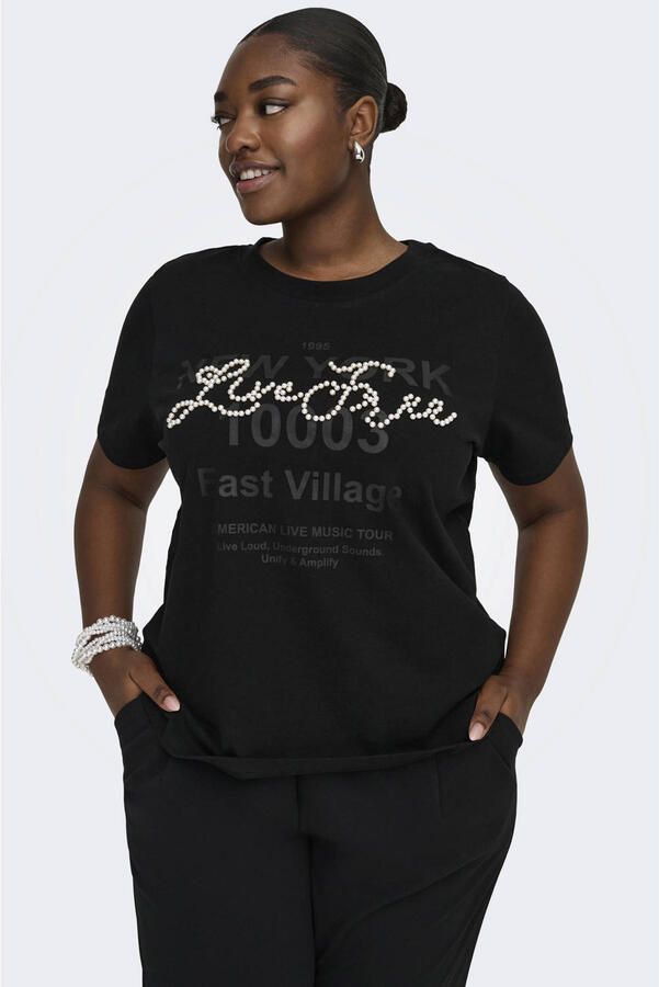 ONLY CARMAKOMA T-shirt zwart