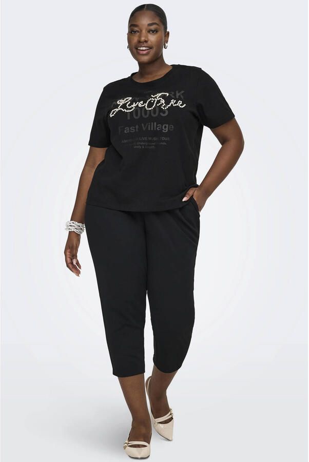 ONLY CARMAKOMA T-shirt zwart - Foto 2