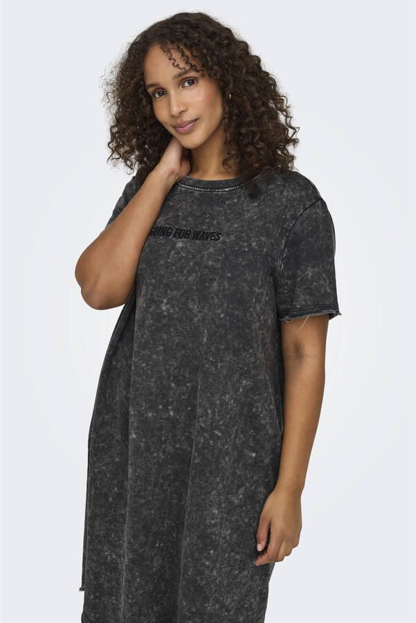ONLY CARMAKOMA t-shirtjurk antraciet - Foto 2
