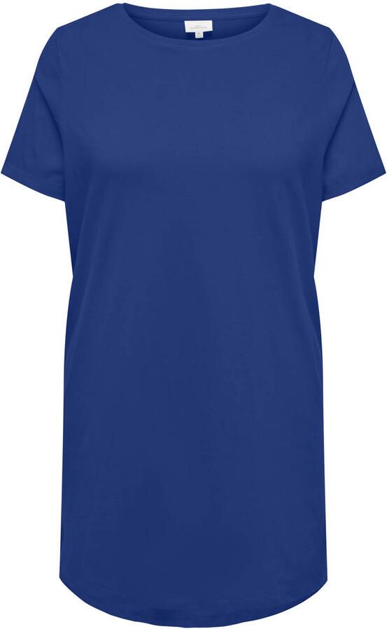 ONLY CARMAKOMA T-shirtjurk blauw