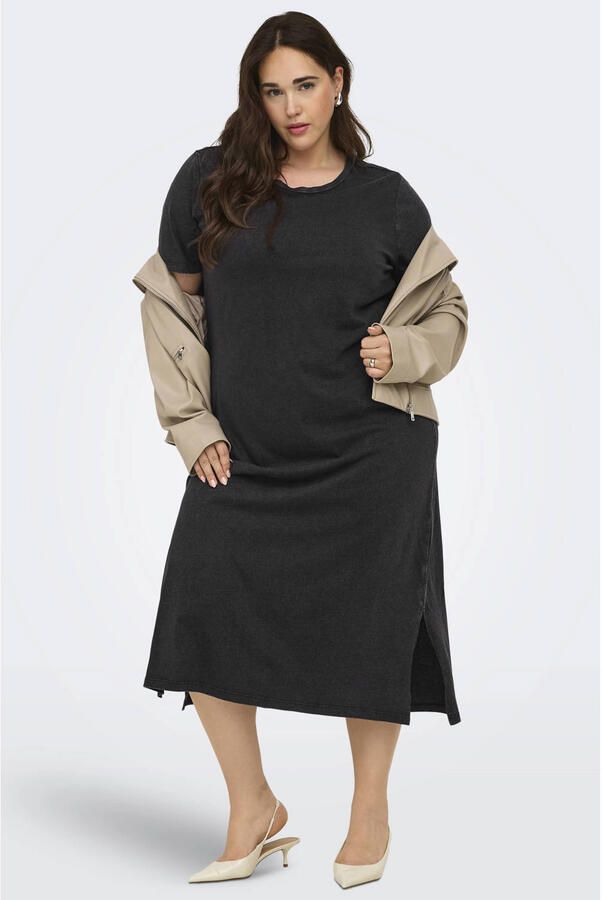 ONLY CARMAKOMA T-shirtjurk zwart