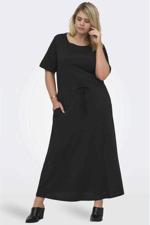 ONLY CARMAKOMA T-shirtjurk zwart
