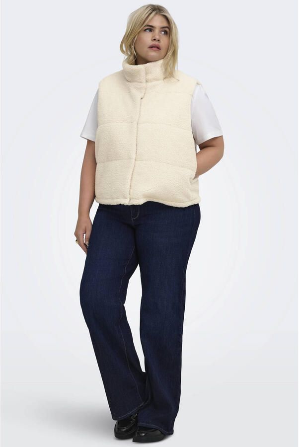 ONLY CARMAKOMA teddy bodywarmer Plus Size ecru - Foto 2