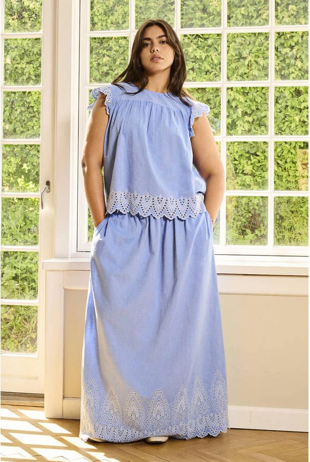 ONLY CARMAKOMA top blauw