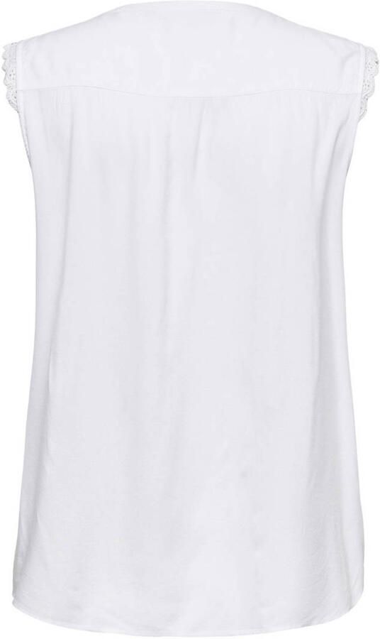 ONLY CARMAKOMA PLUS SIZE blouseshirt van viscose met V-hals model 'MUMI' - Foto 2