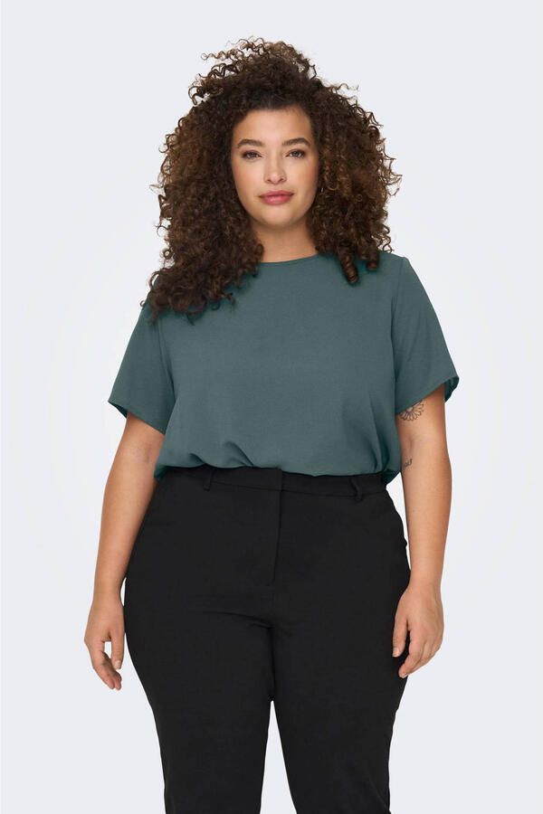 ONLY CARMAKOMA PLUS SIZE blouseshirt met ronde hals - Foto 3