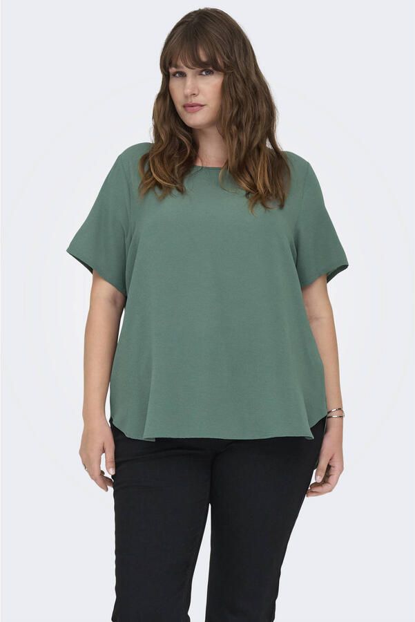 ONLY CARMAKOMA PLUS SIZE blouseshirt met ronde hals - Foto 2