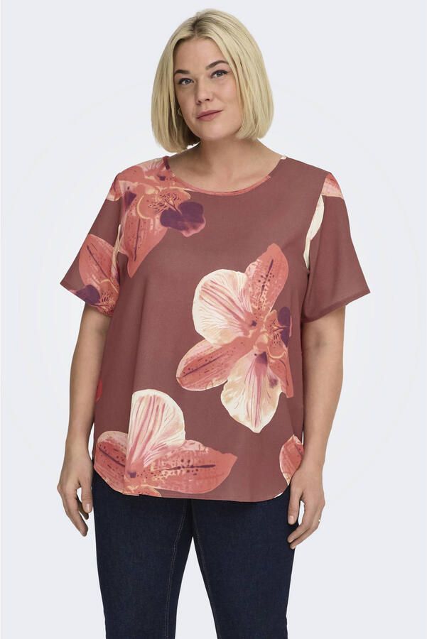 ONLY CARMAKOMA top donkerrood