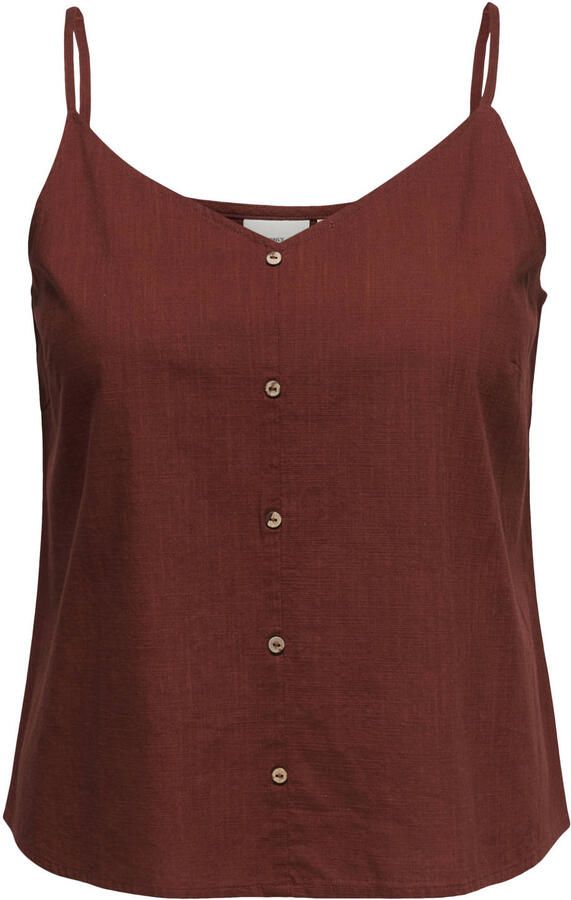 ONLY CARMAKOMA top donkerrood