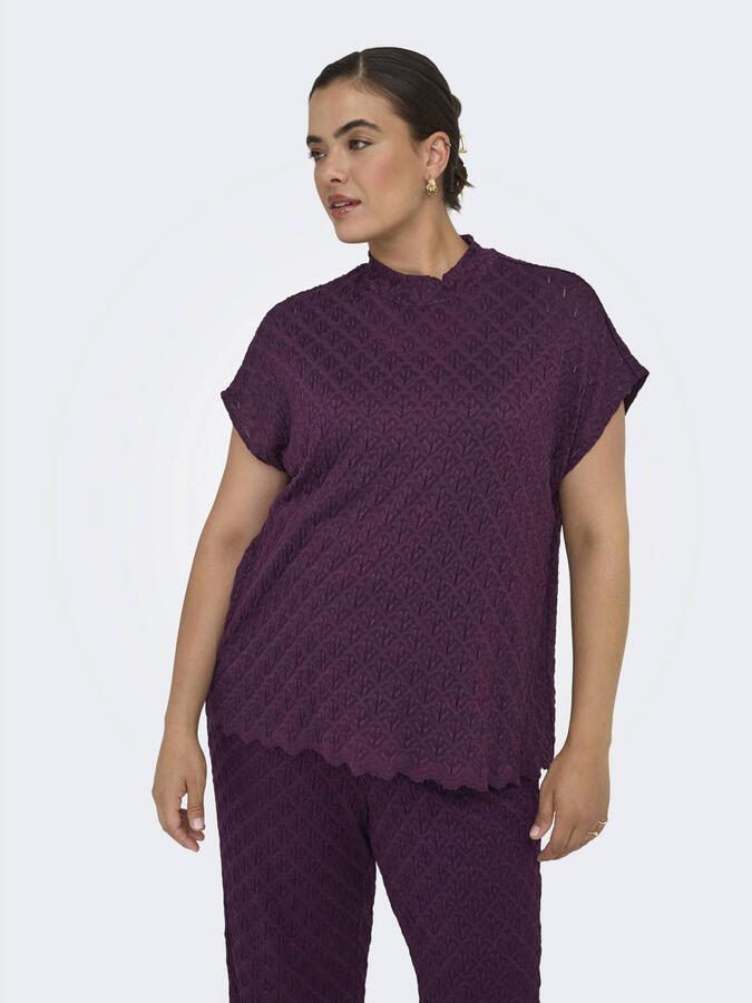 ONLY CARMAKOMA top donkerrood