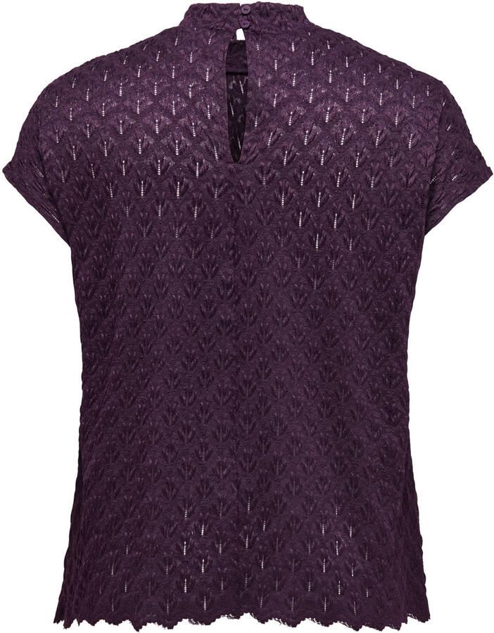 ONLY CARMAKOMA top donkerrood - Foto 2