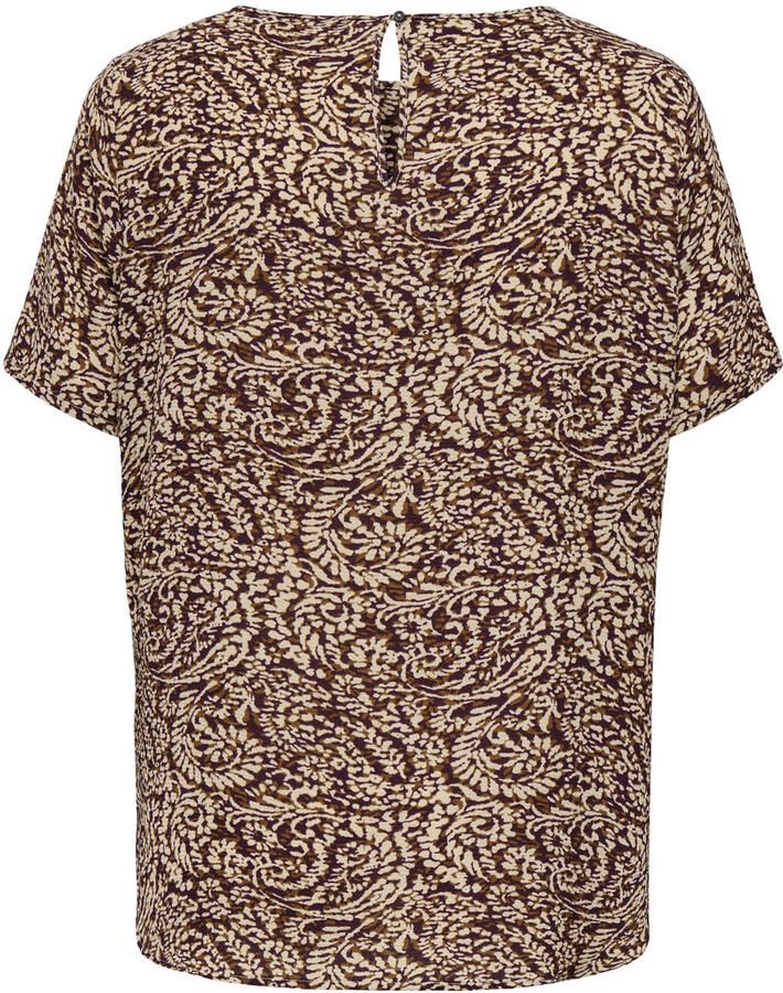 ONLY CARMAKOMA top donkerrood beige - Foto 2