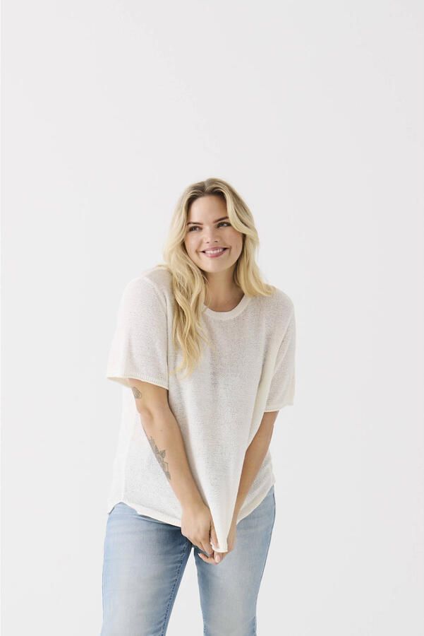 ONLY CARMAKOMA Trui met korte mouwen CARSUNNY S S PULLOVER KNT NOOS