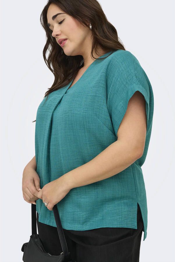 ONLY CARMAKOMA top groen - Foto 3