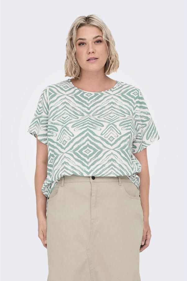 ONLY CARMAKOMA Shirtblouse CARVICA SS TOP WVN NOOS - Foto 3