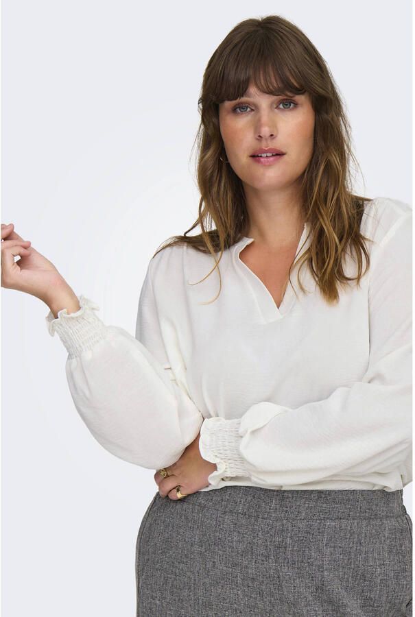 ONLY CARMAKOMA Shirtblouse CARMETTA LIFE V-NECK TOP WVN NOOS