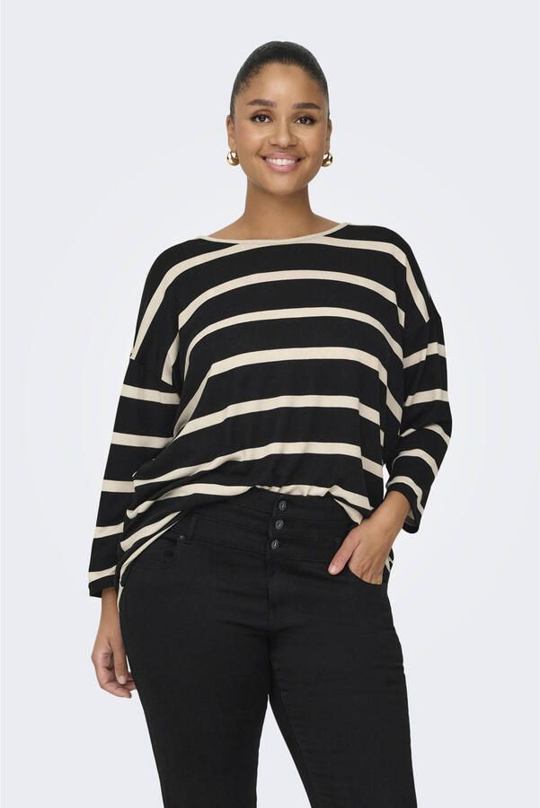 ONLY CARMAKOMA Shirt met 3 4-mouwen CARALBA 3 4 TOP NOOS - Foto 2