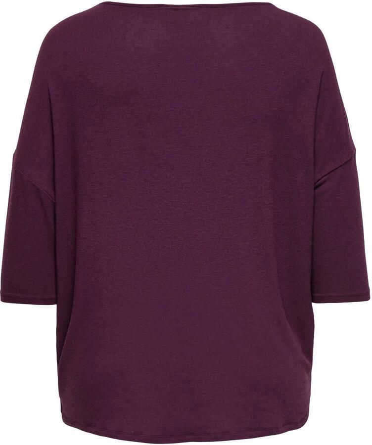 ONLY CARMAKOMA Shirt met 3 4 mouwen CARLAMOUR 3 4 TOP JRS NOOS