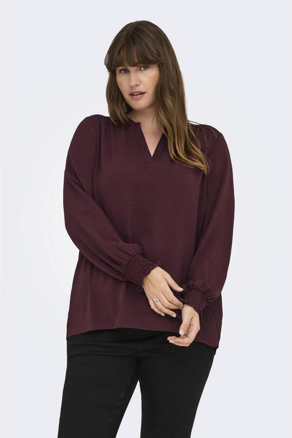 ONLY CARMAKOMA Shirtblouse CARMETTA LIFE V-NECK TOP WVN NOOS