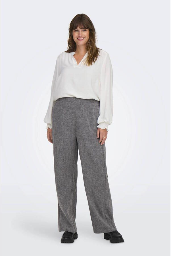 ONLY CARMAKOMA Shirtblouse CARMETTA LIFE V-NECK TOP WVN NOOS - Foto 2