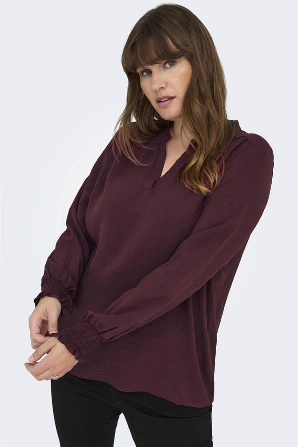ONLY CARMAKOMA Shirtblouse CARMETTA LIFE V-NECK TOP WVN NOOS - Foto 2