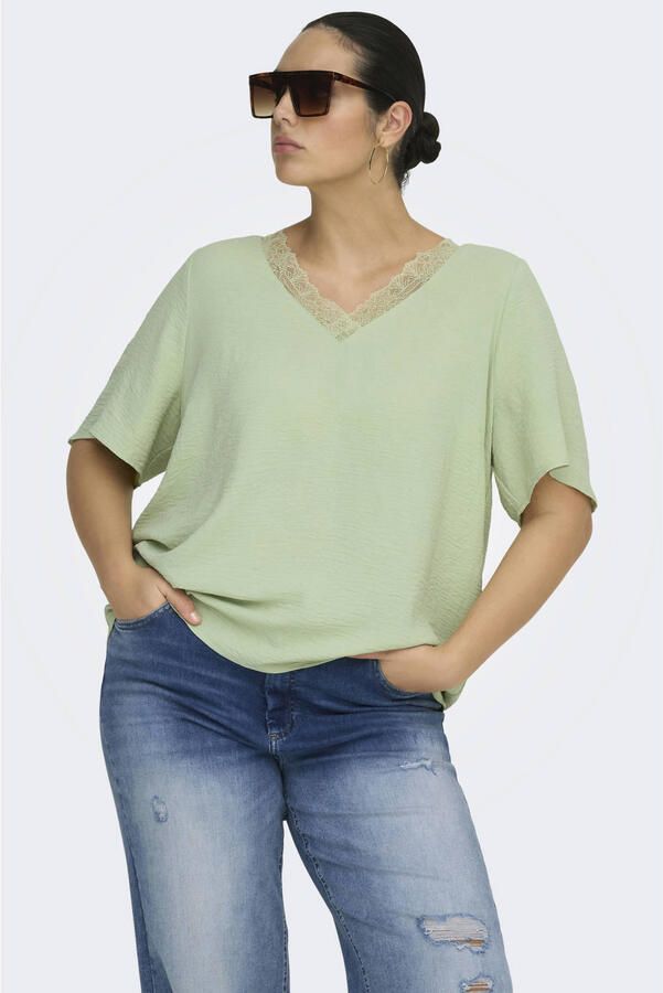 ONLY CARMAKOMA top lichtgroen