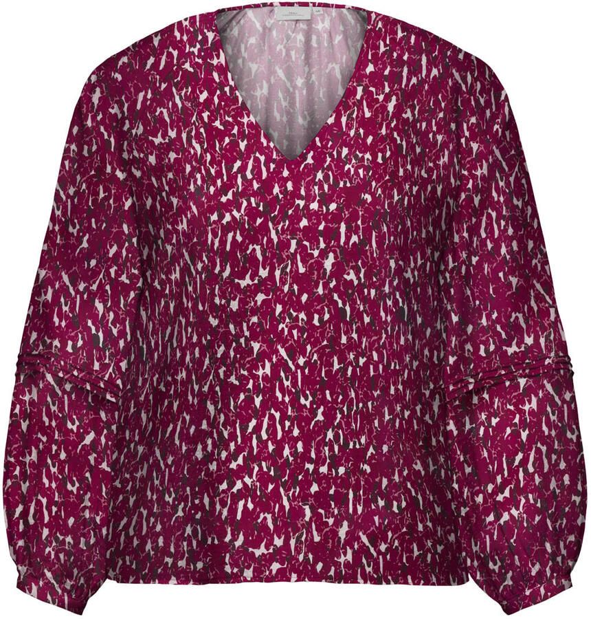 ONLY CARMAKOMA top met print Plus Size rood